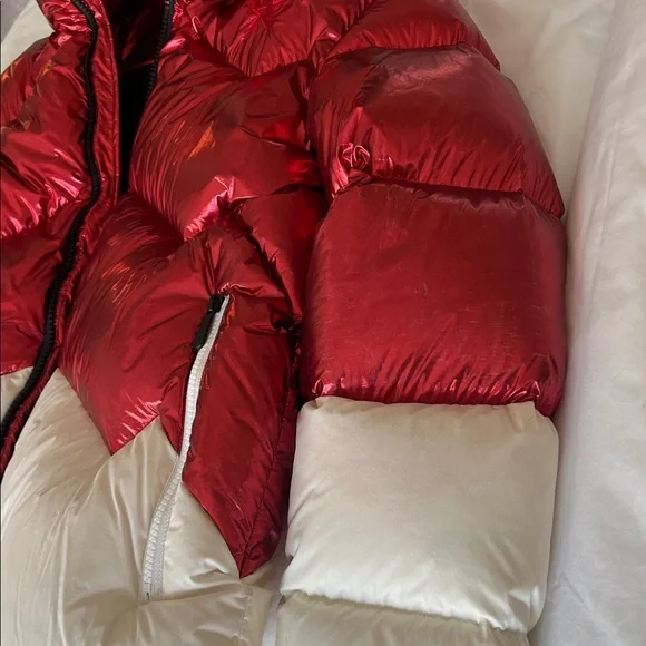 Perfect Moment Men’s Airview Duvet Red and White down Ski Jacket size L large - Picture 9 of 13